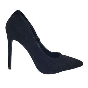 So Me NEW size 8 black suede pointed toe heels